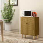 Storage Cabinet Living Room Sideboard With Chevron Doors