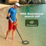 Deep Professional Metal Detector Hunt Treasure Gold Coins Waterproof | Black