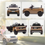 Land Rover Discovery Licensed 12v Kids Electric Car W/ Remote | Khaki