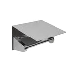 Toilet Roll Holder, Silver Gloss, Wall-mounted, 13 Cm. Collection Kubic