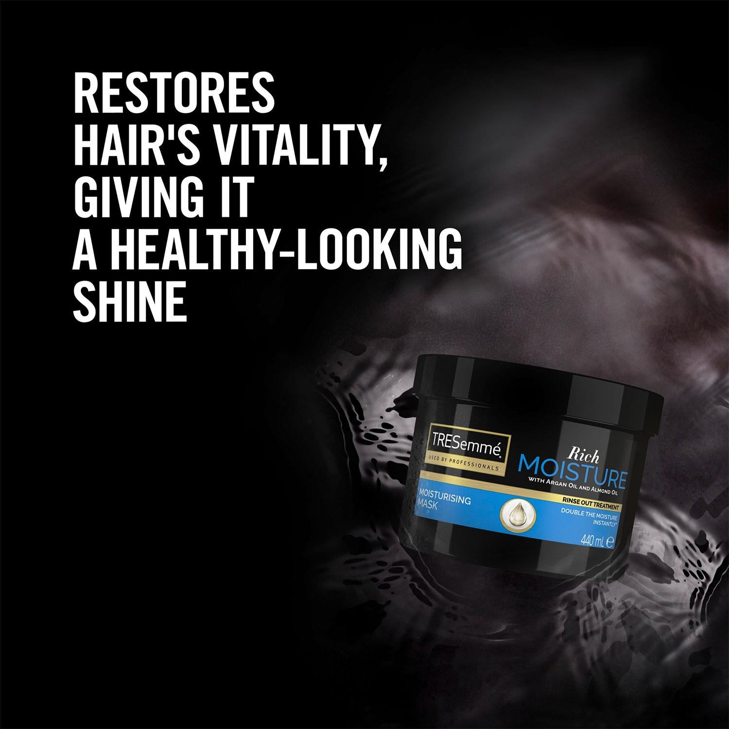 Moisture Rich Mask Enriched With Argan Oil And Almond Oil, 3x Of 440ml