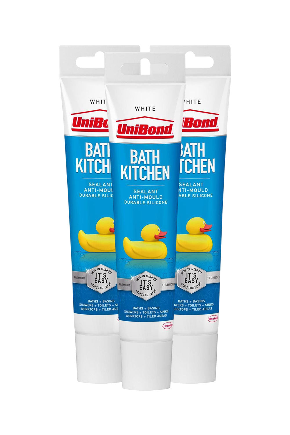 Silicone Sealant Anti-mould & Waterproof For Kitchen & Bathroom | Set of 3