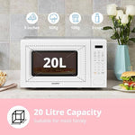 700w 20l Countertop Microwave Oven With Led Display