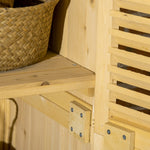 87x47x160cm Wooden Garden Shed With Asphalt Roof