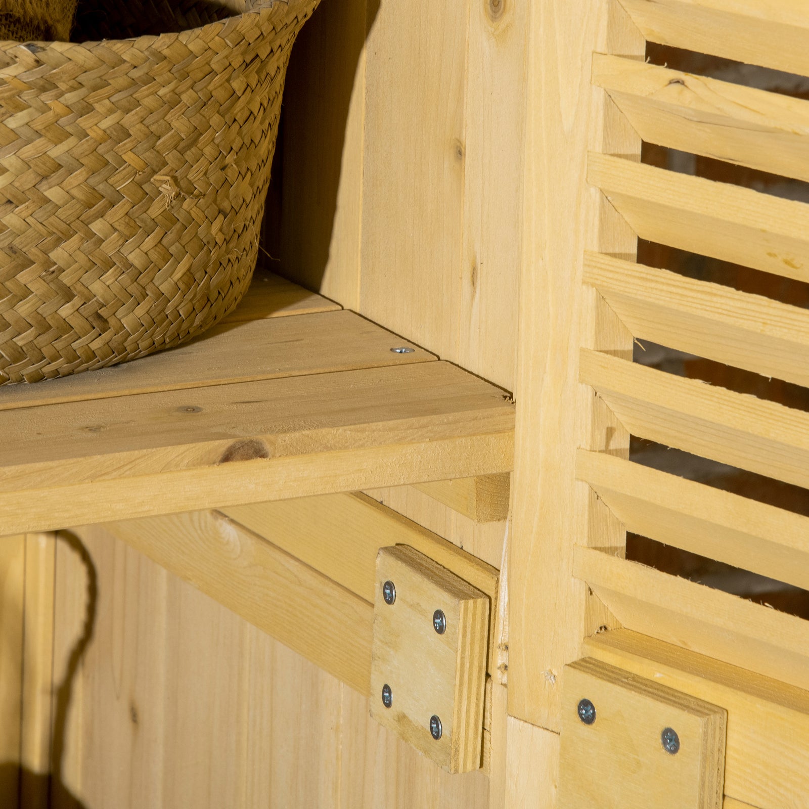 87x47x160cm Wooden Garden Shed With Asphalt Roof
