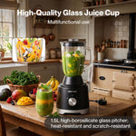 Spector Food Processor 1500w 2-speed Pulse 2.5l Chopper 1.5l Glass Jug