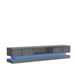 Bloom Tv Unit 180cm With Led Lights | Dark Grey