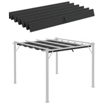 Pergola Cover For 3 X 3m Pergola, Replacement Canopy Only | Dark Gray