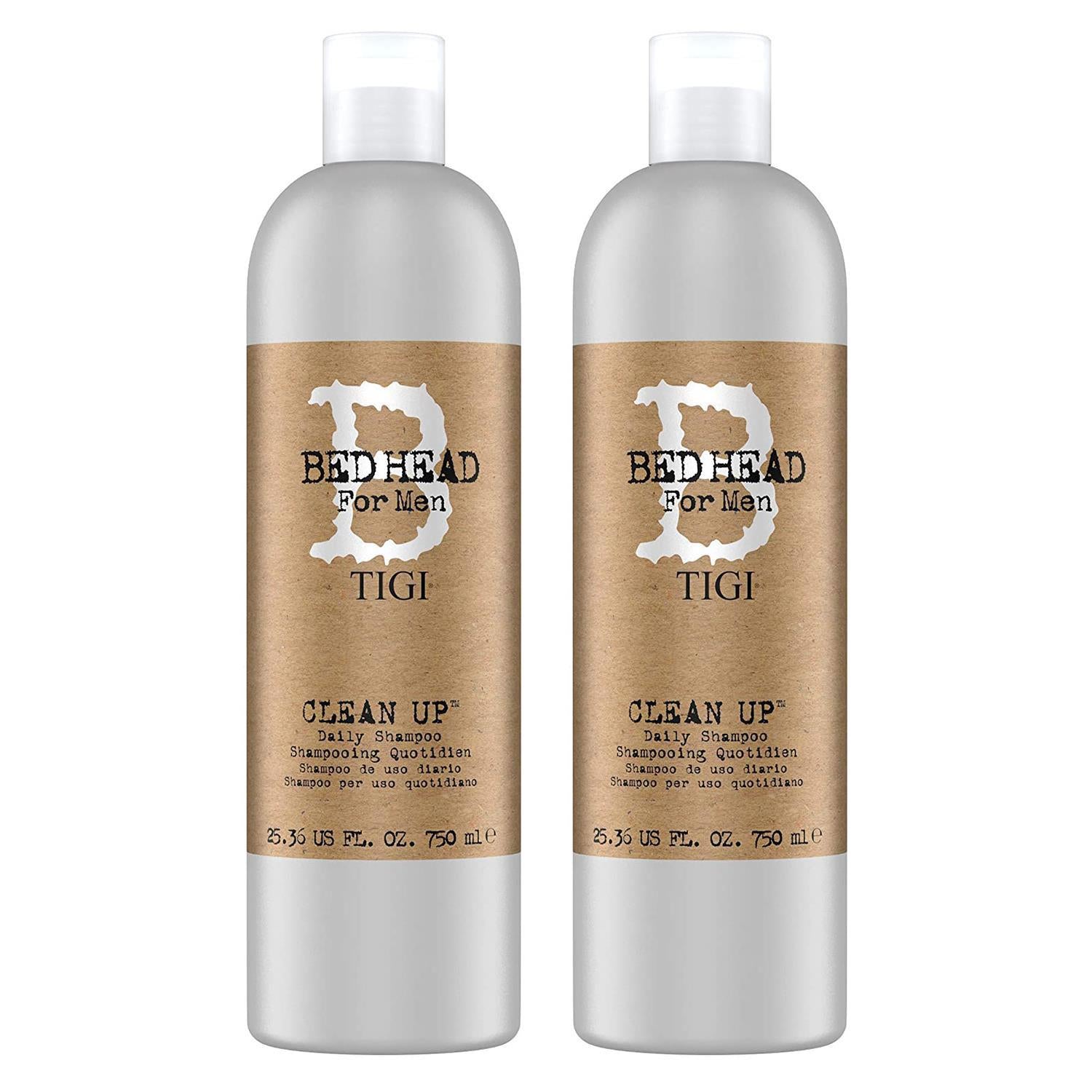 Clean Up Mens Daily Shampoo For Normal Hair 750ml, 2pk