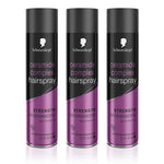 Ceramide Complex Hairspray For 48h Mega Strong Hold, 3x400ml