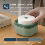 Airsip 500ml Refillable Dehumidifier With Calcium Chloride Refill | Sage Green