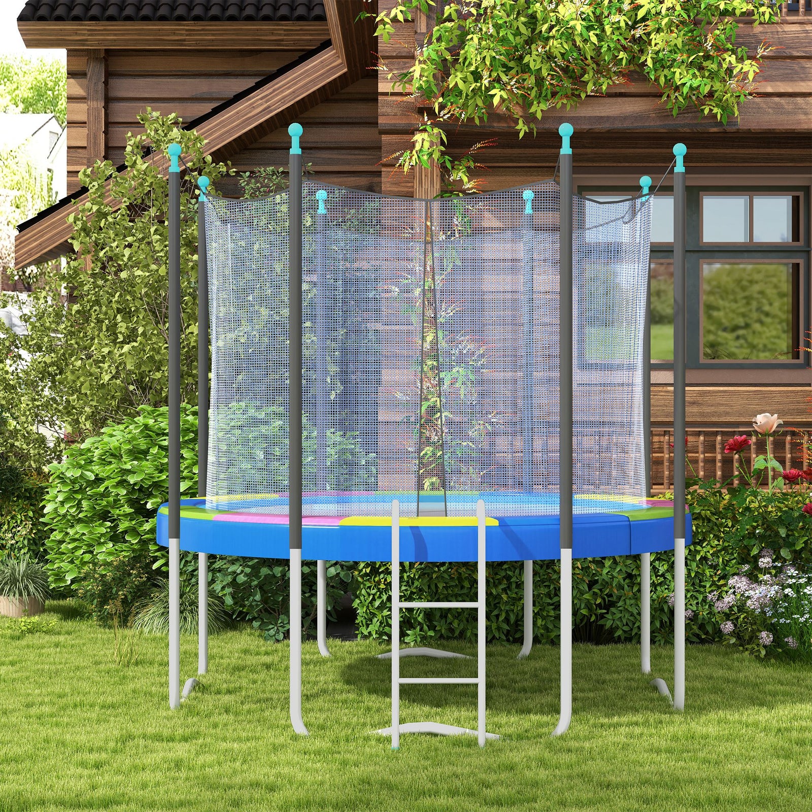 12ft Trampoline Spring Cover,trampoline Pad Replacement | 12ft | Multi Colour