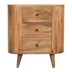 Solid Mango Wood Mini Oak-ish Cabinet