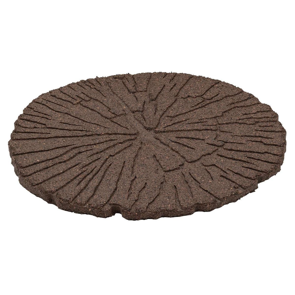 Rubber Garden Stepping Stones - Brown Log | Set of 4 | Brown