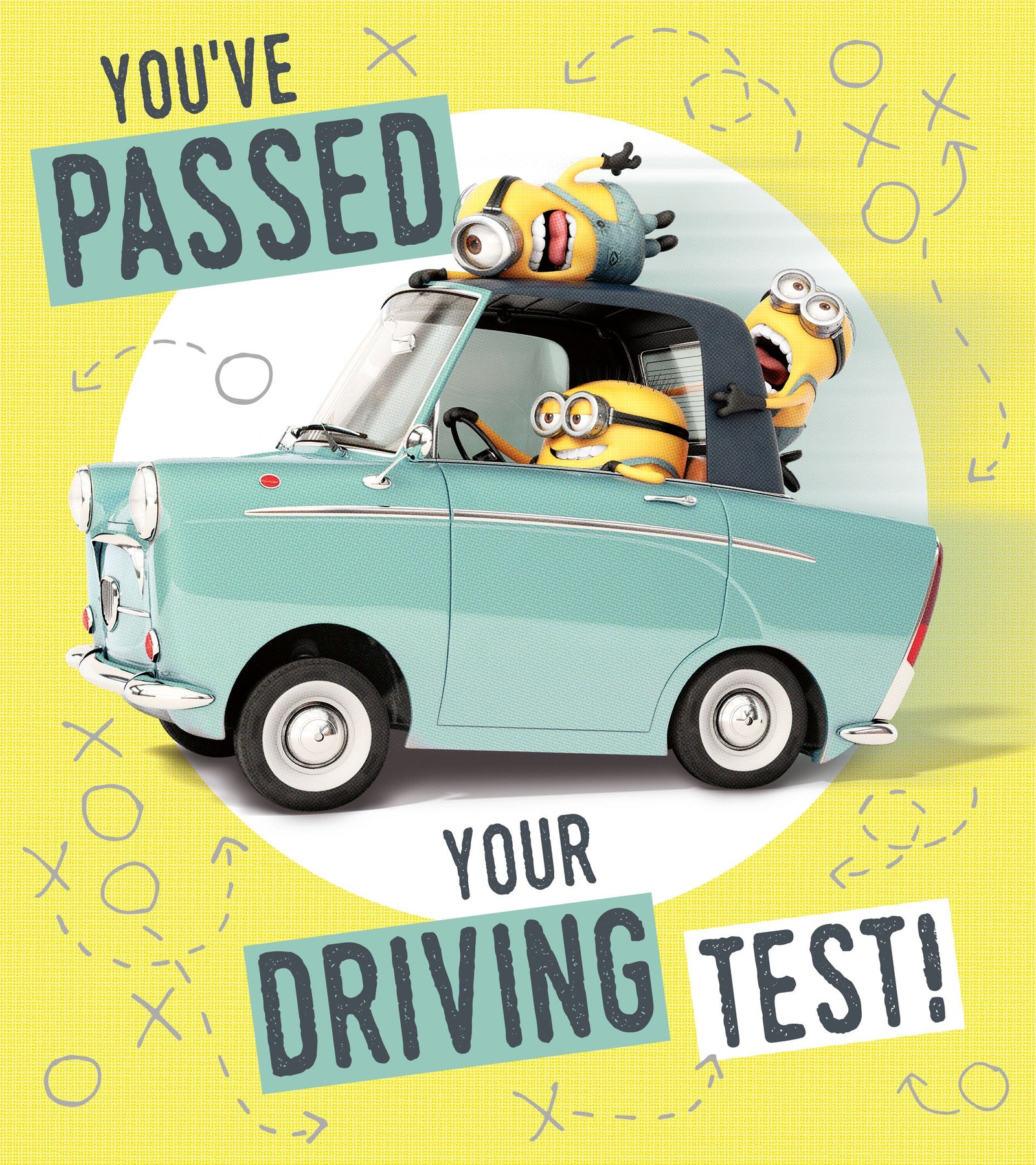 Minions 'you've Passed Your Driving Test' Card Official Product