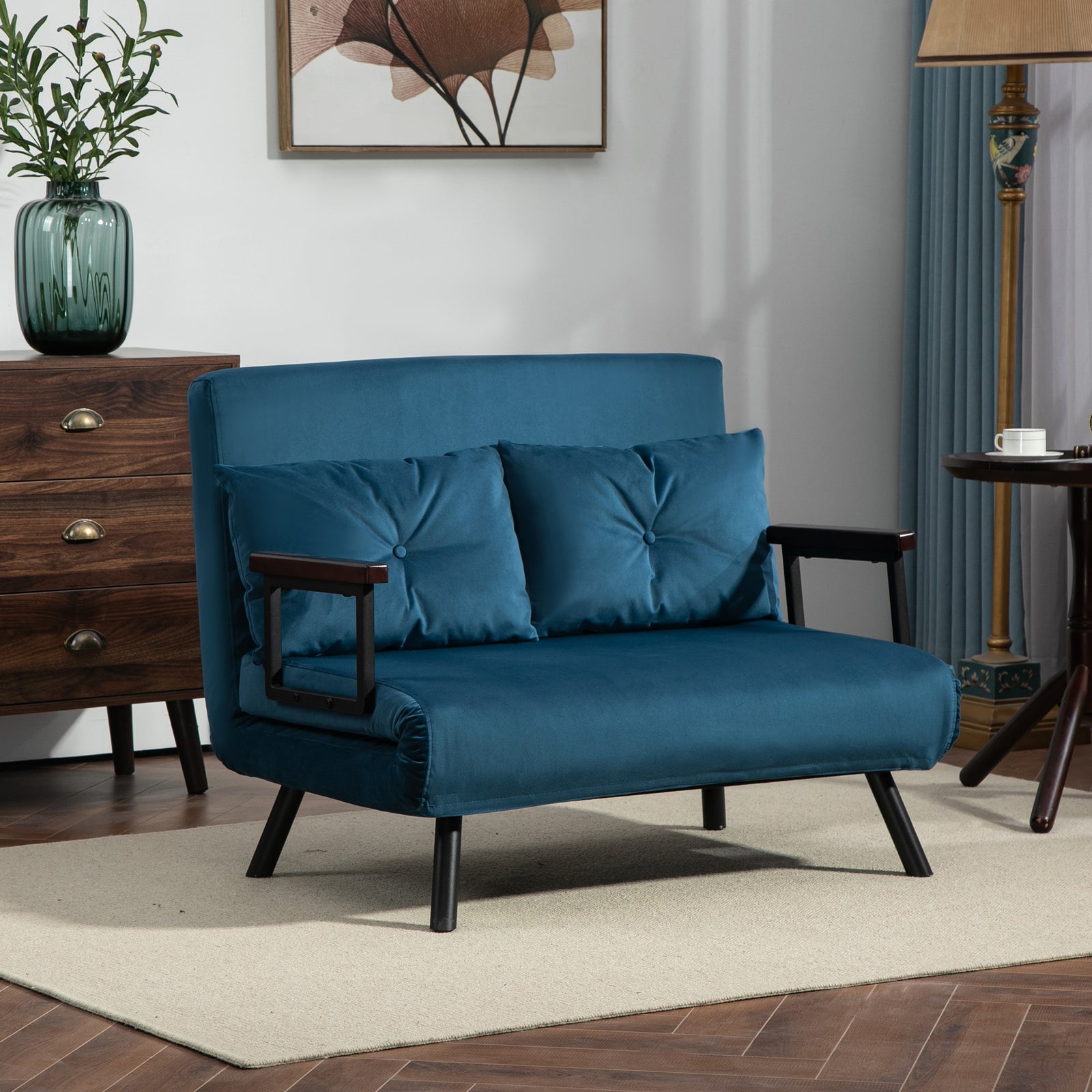 Click Clack 2 Seater Sofa Bed Settee Living Room Guest Room | 100cm