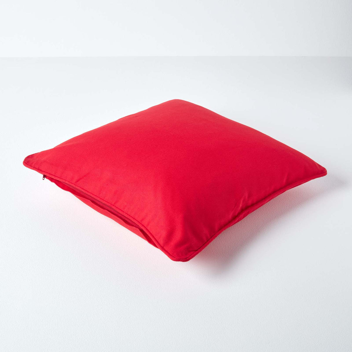 Cotton Plain Cushion Cover | 60cm x 60cm | Red