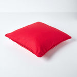 Cotton Plain Cushion Cover | 45cm x 45cm | Red