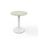 60cm Dia X 72cm H Round Cafe Table With Metal Base | 60cm x 60cm | White