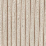 Morgan Cord Armchair & Pouffe Set | Beige