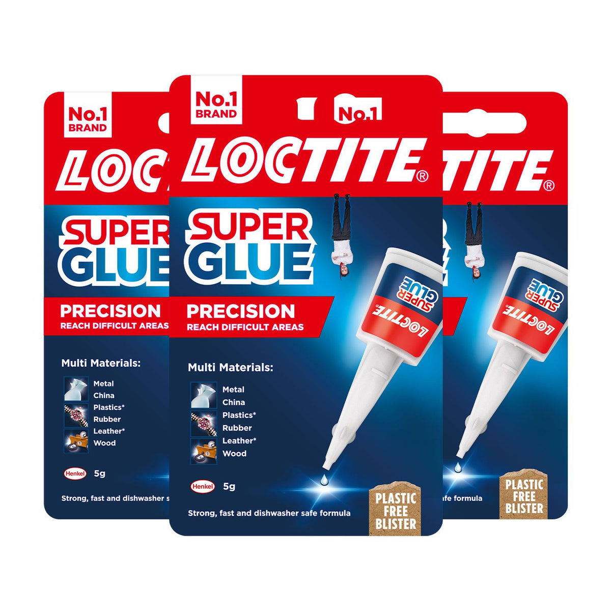 Super Glue Precision Durable & Extra Long For Multi Material, 5g | Set of 3