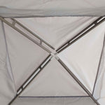 3 X 3 M Gazebo, Netting Party Tent W/ Double Tier Roof | Light Grey