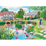Duck Pond - Big 250 Piece Jigsaw Puzzle For Adults & Kids, With Extra Large Pieces