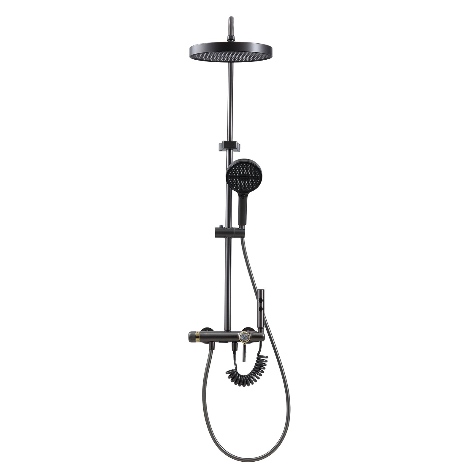 Breeins Wall-mount Bathroom Shower System Set With Bidet