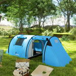 2 Room Camping Family Tent For 3-4 Man, 3000mm Waterproof | Sky Blue