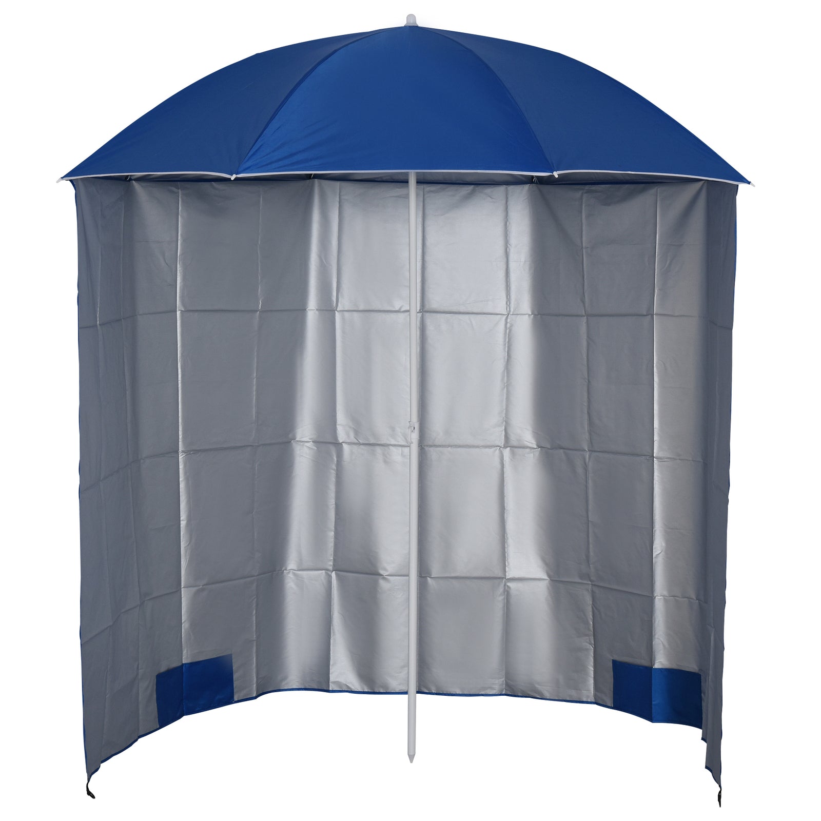 Fishing Umbrella With Side Canopy | Blue