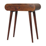 Solid Mango Wood Mini Round Chestnut Fold Vanity