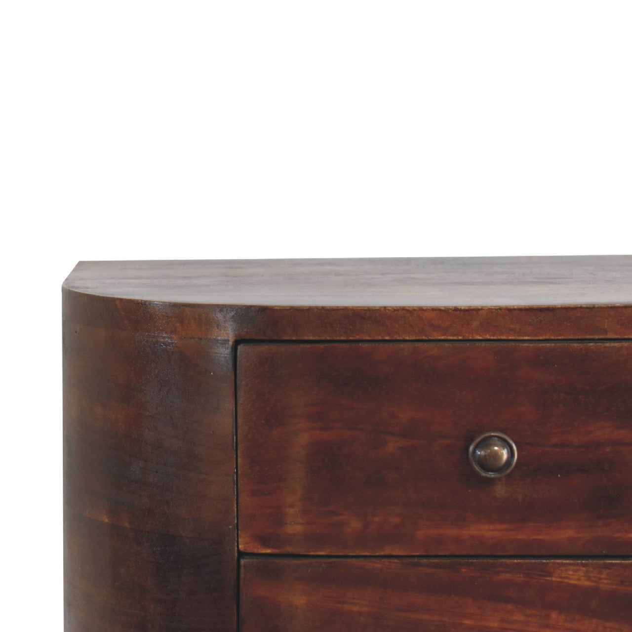 Solid Wood Lunar 2 Drawer Floating Bedside