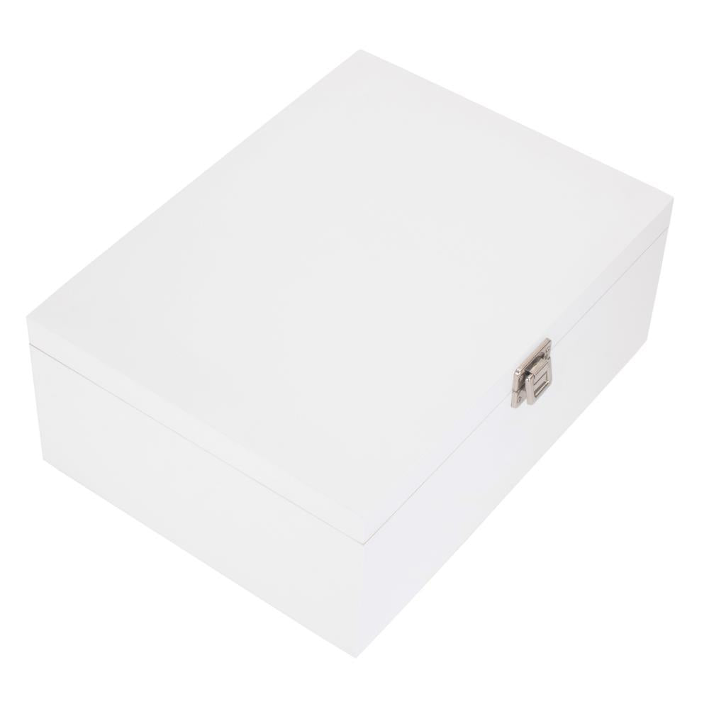 White Wooden Storage Box | Large | White