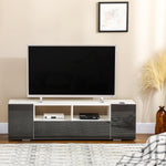 Tv Unit For Tvs Up To 60" With Led Lights | Gray