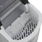 12kg/24h Stainless Steel Portable Countertop Ice Maker Machine 2 Ice Sizes Self-cleaning 1.3l Black