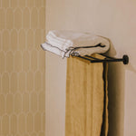 Towel Rack & Shelf, Matt Black, 60cm, Anti-corrosion, Start Collection