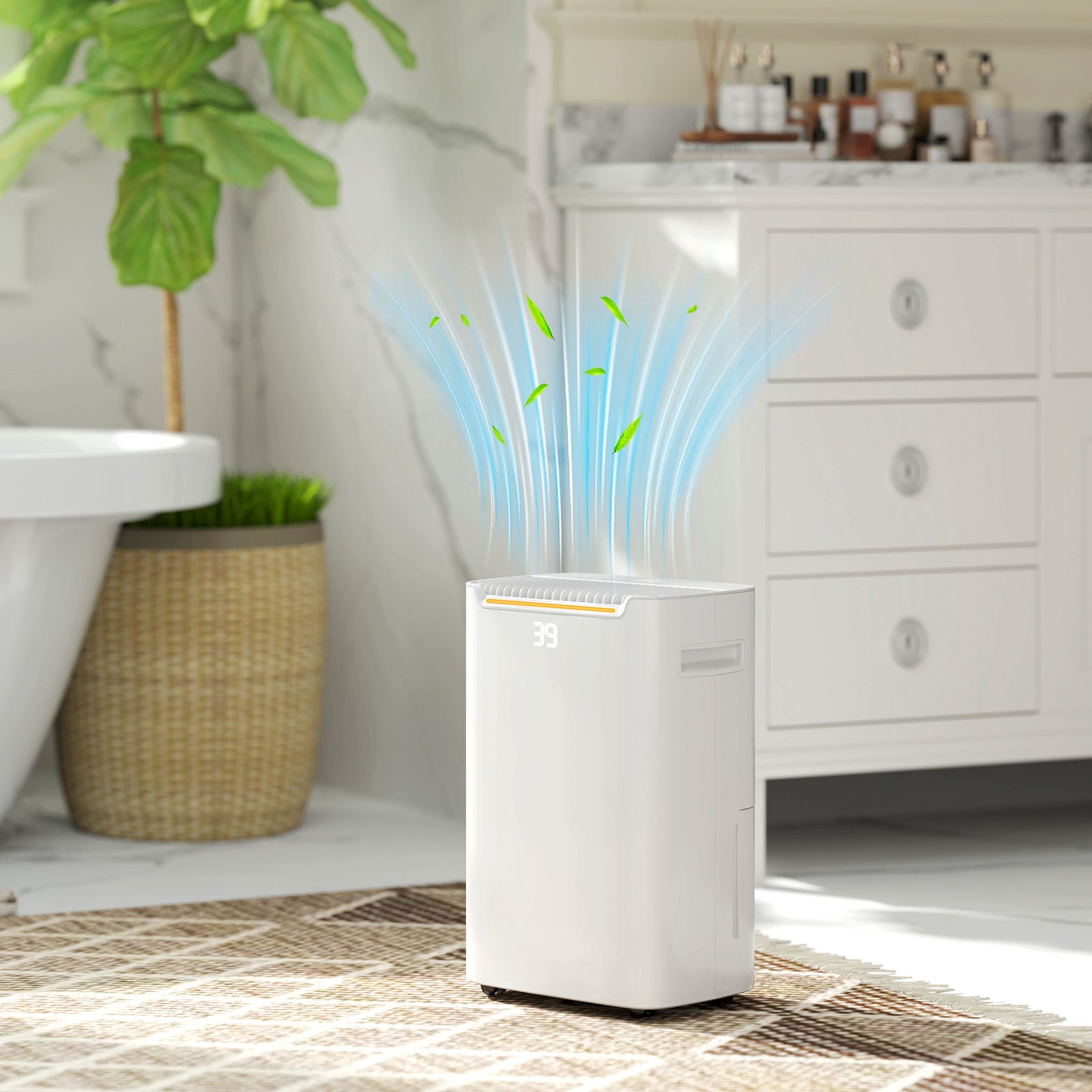 20l Per Day Dehumidifier For Home Damp With 24h Timer