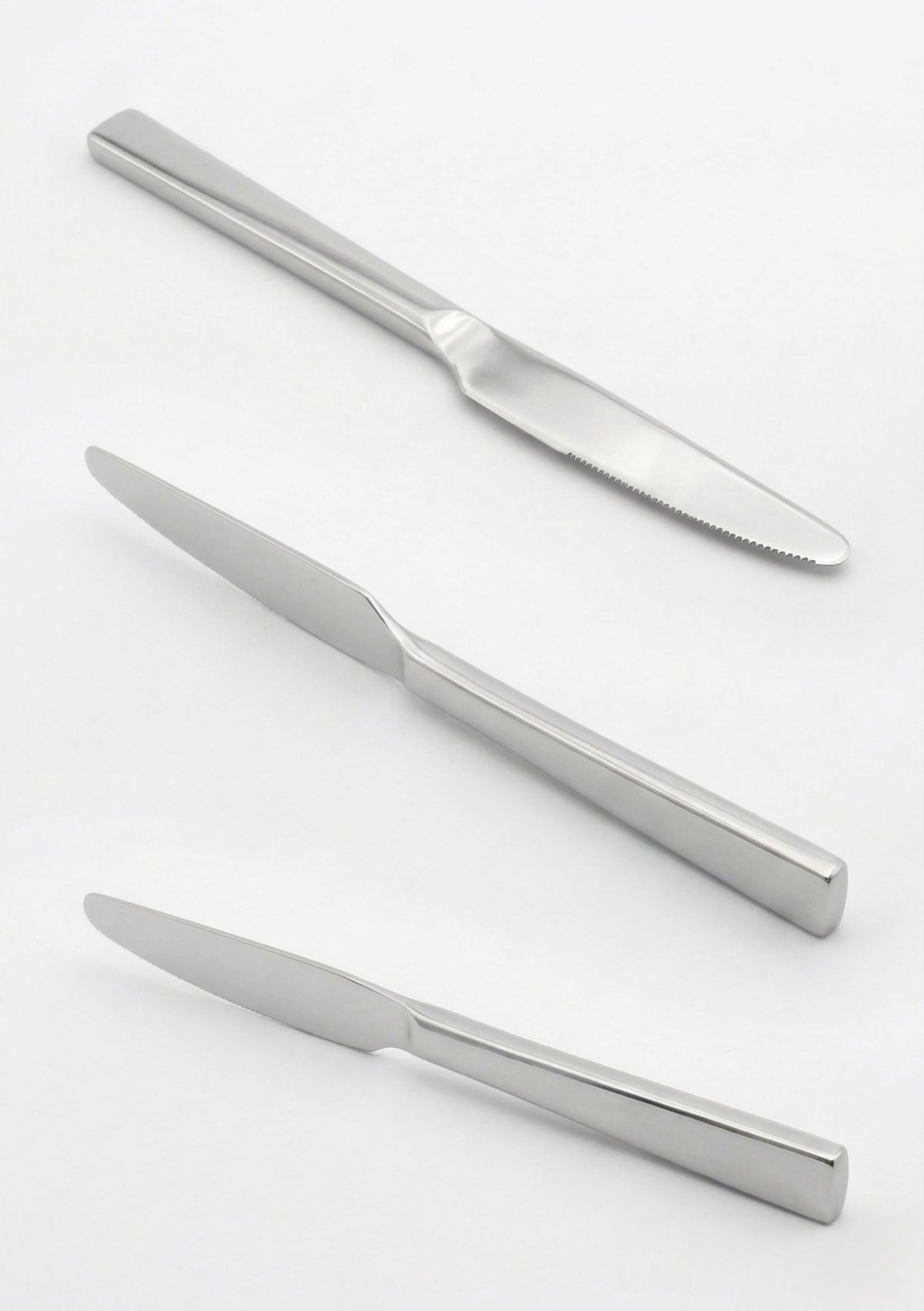 Cutlery Sets Stainless Steel 18/8 Forks Spoons Catering Flat | Set of 12 | Silver