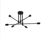 Bath Plus TB+ Modern Semi Flush Mount 6 Light Ceiling Chandelier