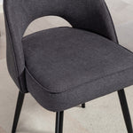 Ashley Fabric Dining Chairs - Set Of 2 | Charcoal Grey