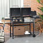 Dual Fuel Bbq, Charcoal & Gas Burners