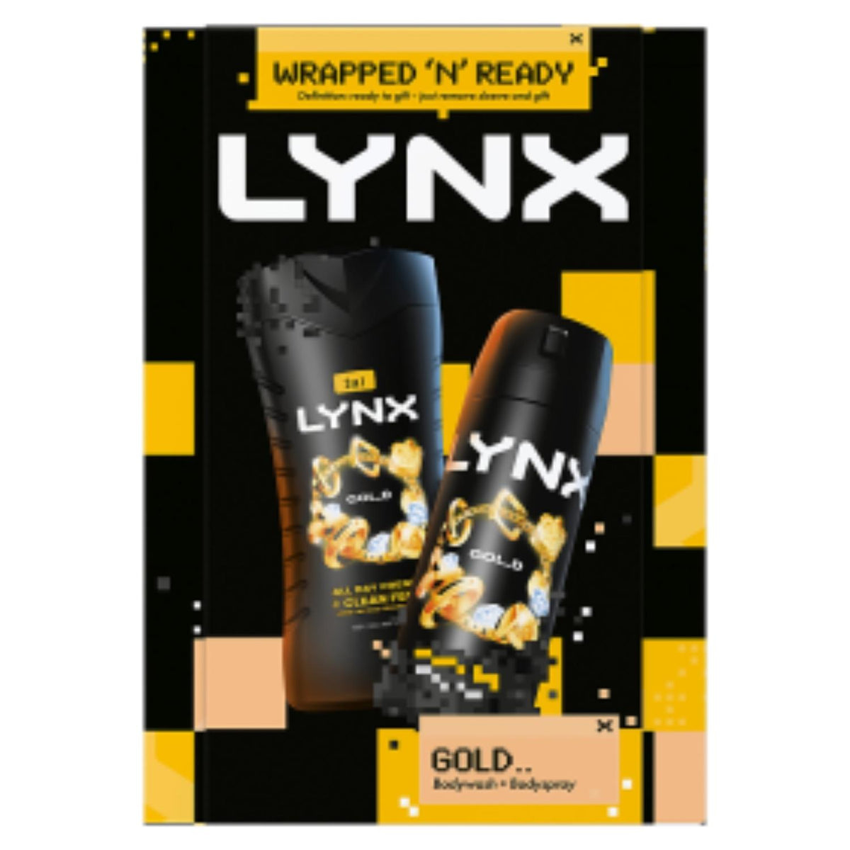 Gold Duo Gift Set With Body Wash And Body Spray For Him, 2 Piece | Set of 2