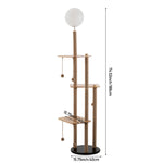 2-in-1 Cat Climbing Frame Floor Lamp