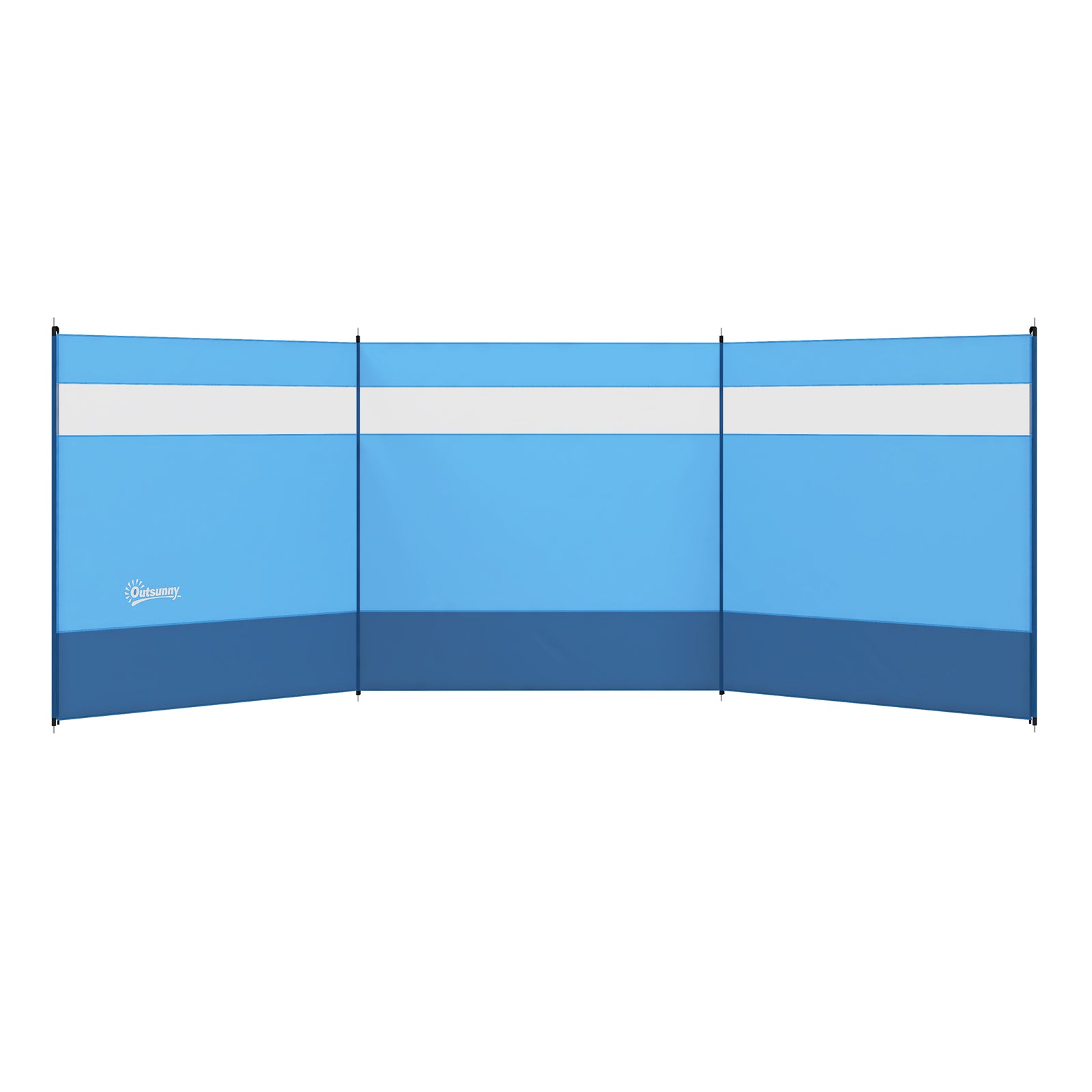 4 Pole Camping Windbreaks With Clear Windows And Carry Bag | Blue