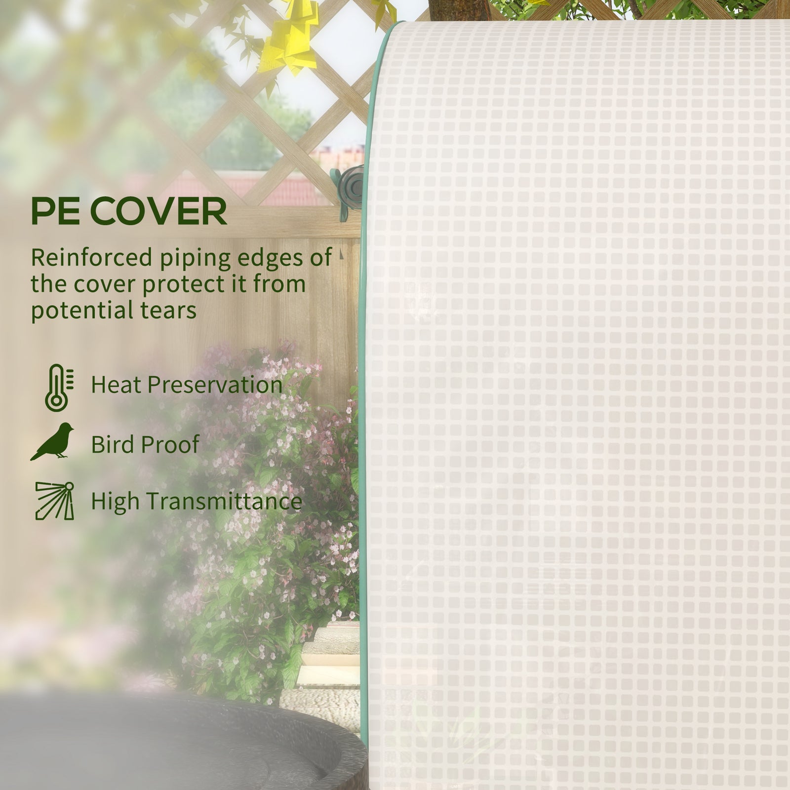 80 X 49 X 160cm Mini Greenhouse Portable Green House With Shelf | White