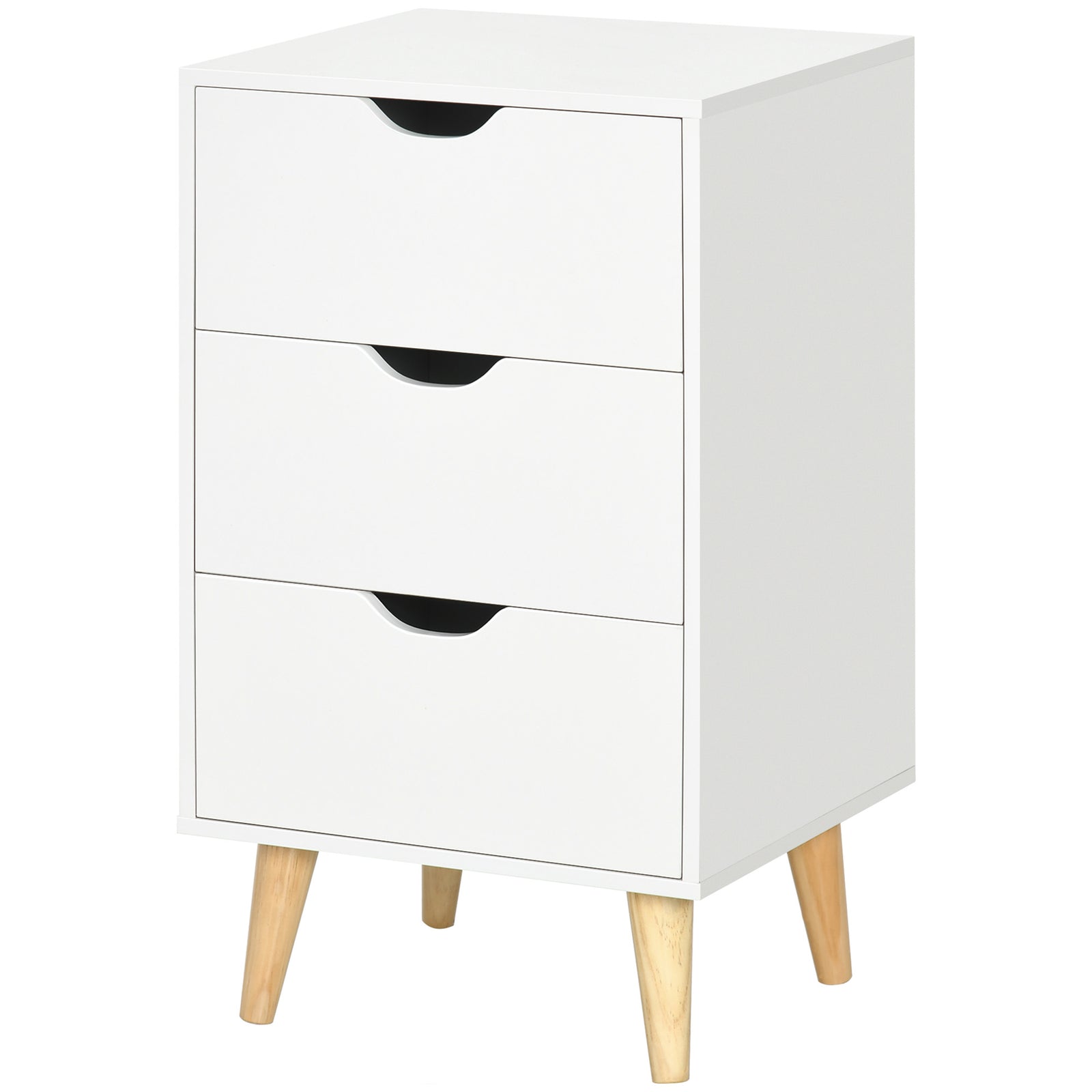 Chest Of Drawers, 3 Drawer Unit Storage Chest Bedroom | One Size | Cream