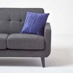 Crushed Velvet Cushion Cover | 55cm x 55cm | Navy Blue