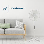 16 Inch Pedestal Fan White Oscillating