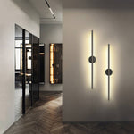 Minimalistic Linear Led Wall Sconce For Living Room Bedroom | Warm