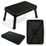 Folding Step Stool Premium, Heavy-duty Steel Home Diy Step Stool 150kg Capacity | White